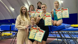 Красненские спортсменки привезли домой пять медалей с соревнований по прыжкам на батуте