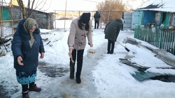 Волонтёры и школьники Алексевского горокруга помогли одиноким пенсионерам убрать снег