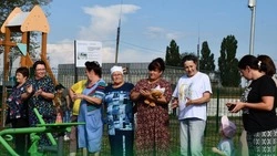 Еще одна новая многофункциональная спортивная площадка появилась в Алексеевке