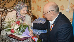 Старейшая жительница Красненского района Просковья Алексеевна Потуданская отметила своё 100-летие
