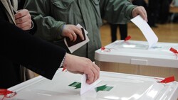 Белгородцы смогли попробовать полевую кашу на одном из избирательных участков