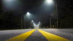 Освещение автодорог появится на трёх участках в Красненском районе в этом году