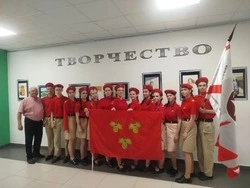 Юные красненцы приняли участие в областном конкурсе «Статен в строю – силён в бою»