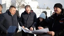 Вячеслав Гладков: обсудили план работ по строительству Богоявленского паломнического центра