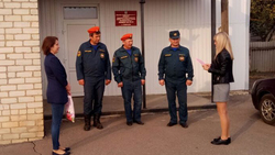 Члены ТОСов Алексеевского гороокруга поздравили спасателей и провели общий субботник