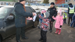 Красненский детский сад совместно с ГИБДД провёл занятия по безопасности на дорогах