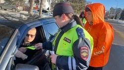 Сотрудники госавтоинспекции совместно с алексеевскими волонтёрами провели профилактический рейд