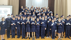Алексеевские пятиклассники приняли присягу кадетов ГИБДД