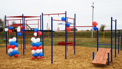 Обновлённая спортивно-игровая площадка открылась в Геращенкове Алексеевского горокруга