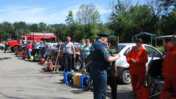 Алексеевские добровольные пожарные дружины провели совместные учения