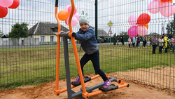 Детская игровая площадка появилась в Хлевище Алексеевского городского округа