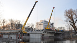 Ремонт Алексеевского городского моста через Тихую Сосну выполнен на 70%