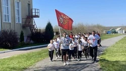 Ребята из двух школ Красненского округа провели спортивный забег «Бегом к Победе»