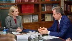 Вячеслав Гладков обсудил с Ольгой Любимовой реализацию нацпроекта «Культура» в Белгородской области