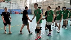 Товарищеские матчи по волейболу прошли в Красненском округе