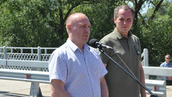 Губернатор Белгородской области Вячеслав Гладков принял участие в открытии моста в Алексеевке
