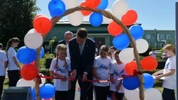 Новая спортплощадка появилась в Кругловской школе Красненского района