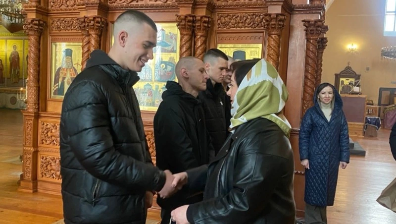 Алексеевцы проводили на срочную военную службу первую пятёрку ребят в 2026 году